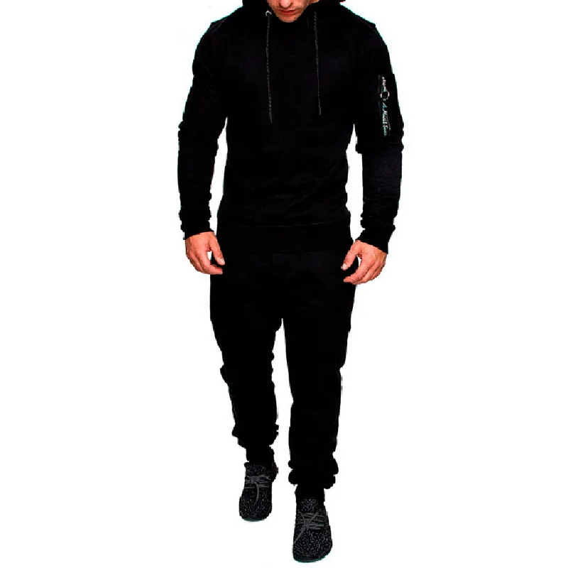 

DIHOPE Men Fashion Soild Camouflage Jackets+Pants Set Male Tracksuit Outdoors Suit Men's Gyms Suit Set Casual Sportswear