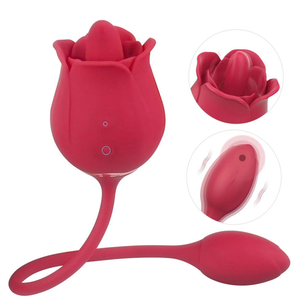 

Rose Vibrator Vagina Sucking Vibrators Intimate Good Nipple Sucker Oral Licking Clitoris Stimulation Powerful Sex Toys for Wom