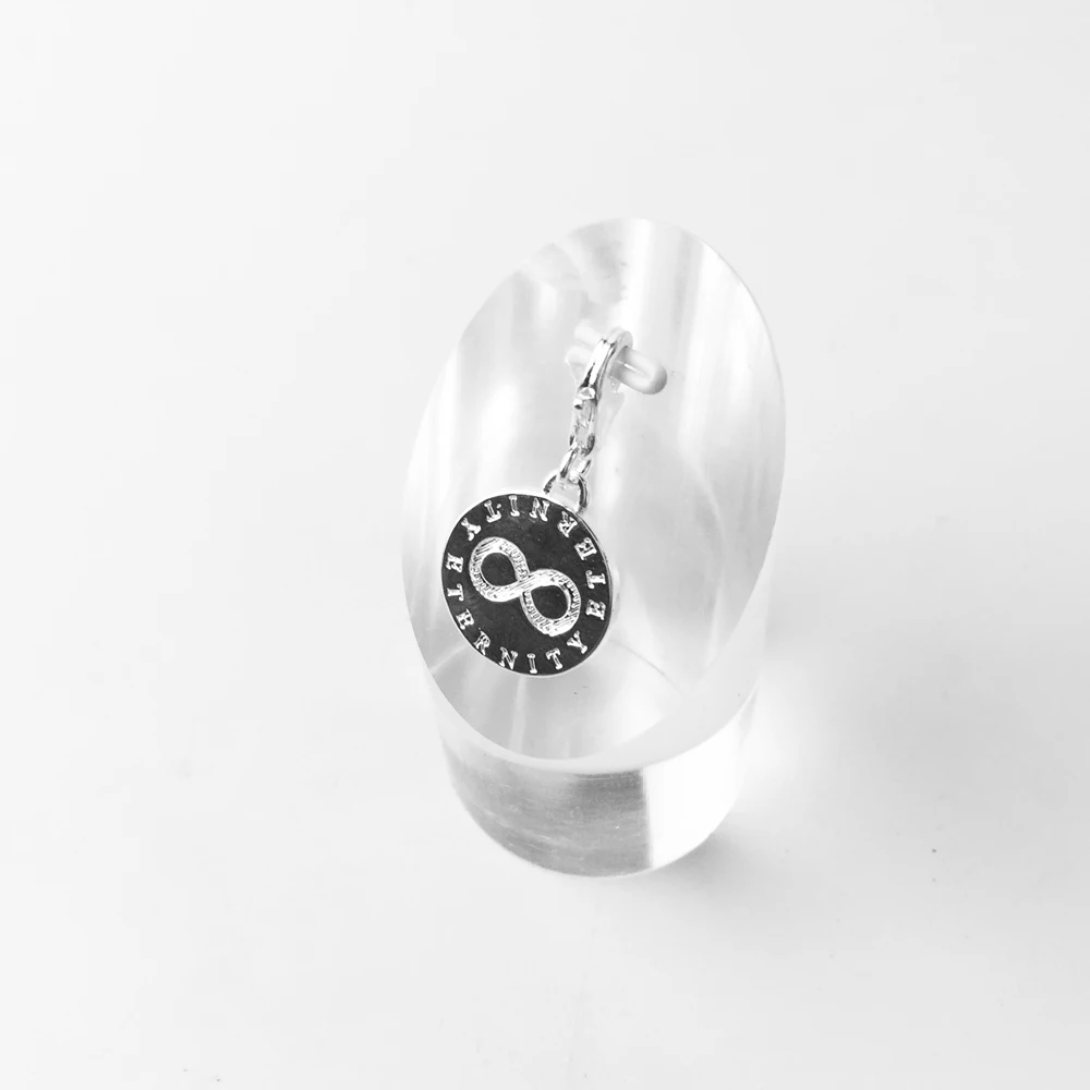 Талисманы бесконечные символ 925 пробы Серебряные кулоны из нержавеющей стали