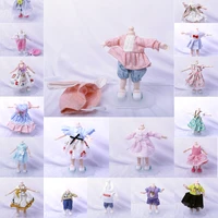 16cm bjd doll clothes mulit type dress suite can dress up fashion doll clothes skirt suit best gifts for children diy girls toys