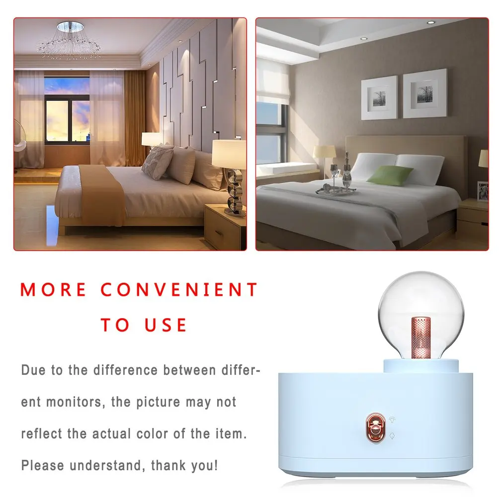 

350ml USB Ultrasonic Air Humidifier Aroma Essential Oil Diffuser Extender Non-noise With Colorful LED Light For Office Home