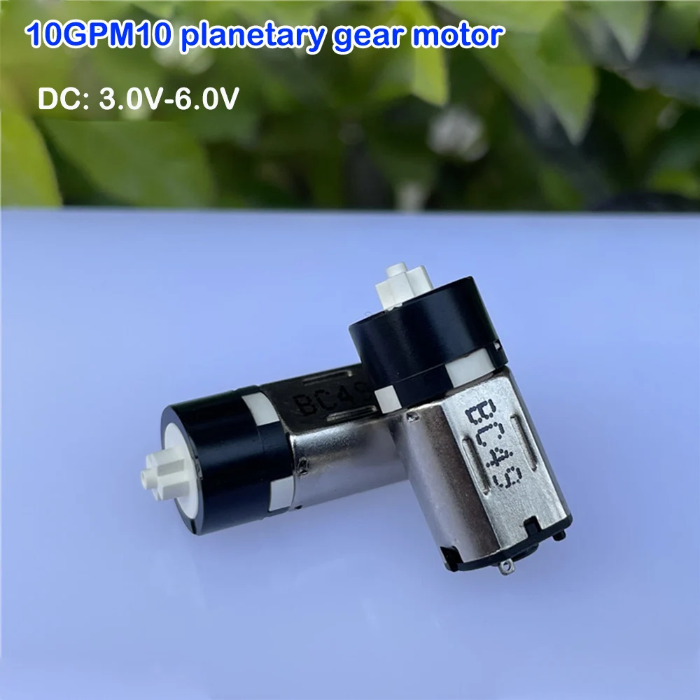 

Precision DC 3V-6V M10 Micro Planetary Gear Motor Mini Plastic Gearbox Slow Speed 75RPM for Beauty Instrument Smart Lock Robot