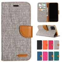 denim leather flip case for iphone 13 12 11 pro max mini x xs xr xs 5 5s se 6 6s 7 8 plus phone cover kickstand cardsolt cases
