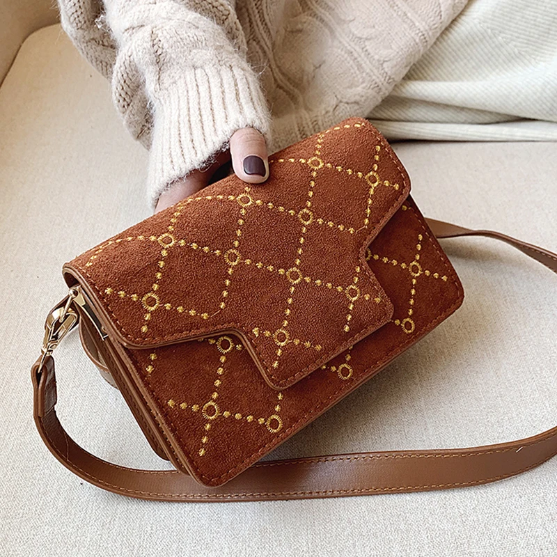 Замшевые Зимние маленькие сумки через плечо для женщин 2019 chian сумка Sac a Основные