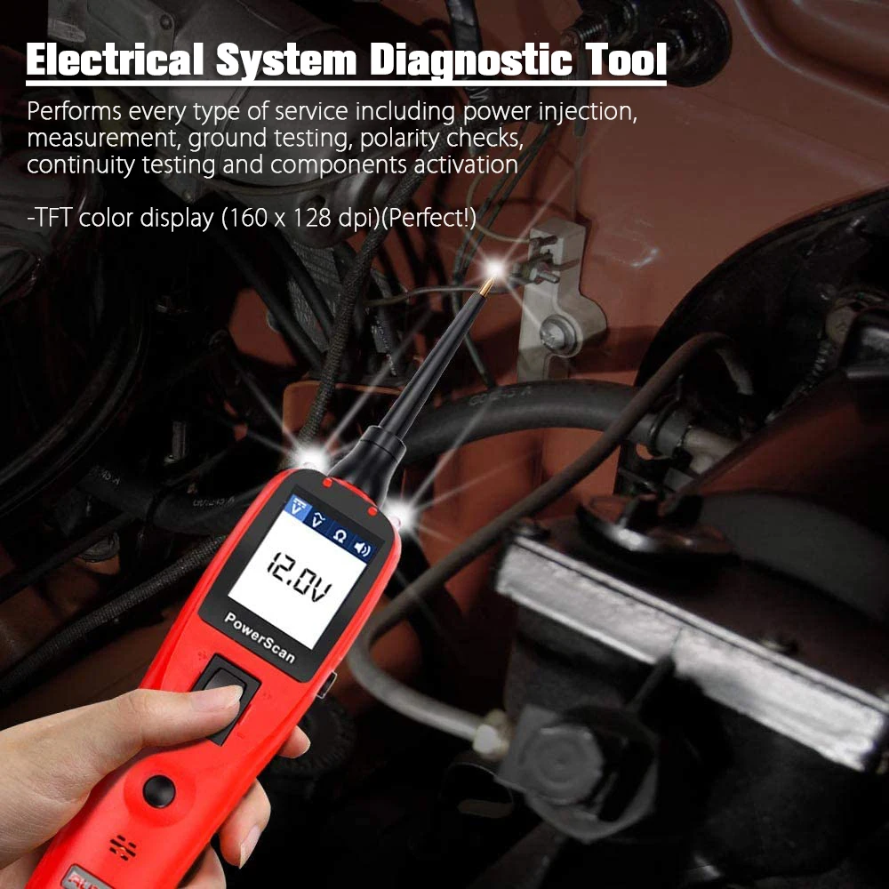 Autel PowerScan PS100 инструмент для диагностики электрической системы сканер OBD2 цифровой