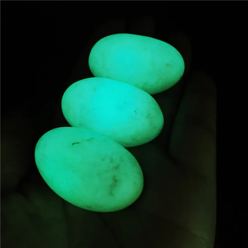 

1pcs Natural Stones Luminous oval Stone Raw Gemstone Glow In The Dark Stone Crystal Rough Stone Healing Specimen Minerals