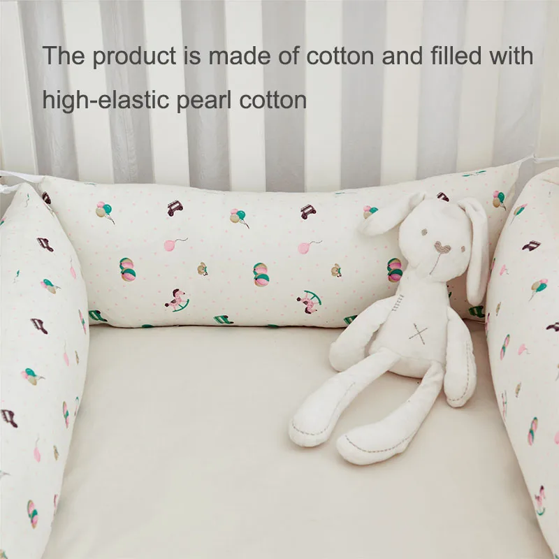 Бампер Babyinner для детской кроватки 6 шт. хлопковая подушка регулируемая детская