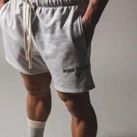 mens fitness summer shorts mens sports leisure cotton capris running training pants