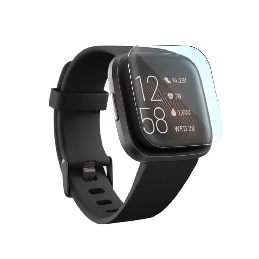 9H взрывозащищенный lcd TPU HD полное покрытие экрана Защитная пленка для Fitbit Versa 2 Смарт-часы защитные аксессуары чехол#901
