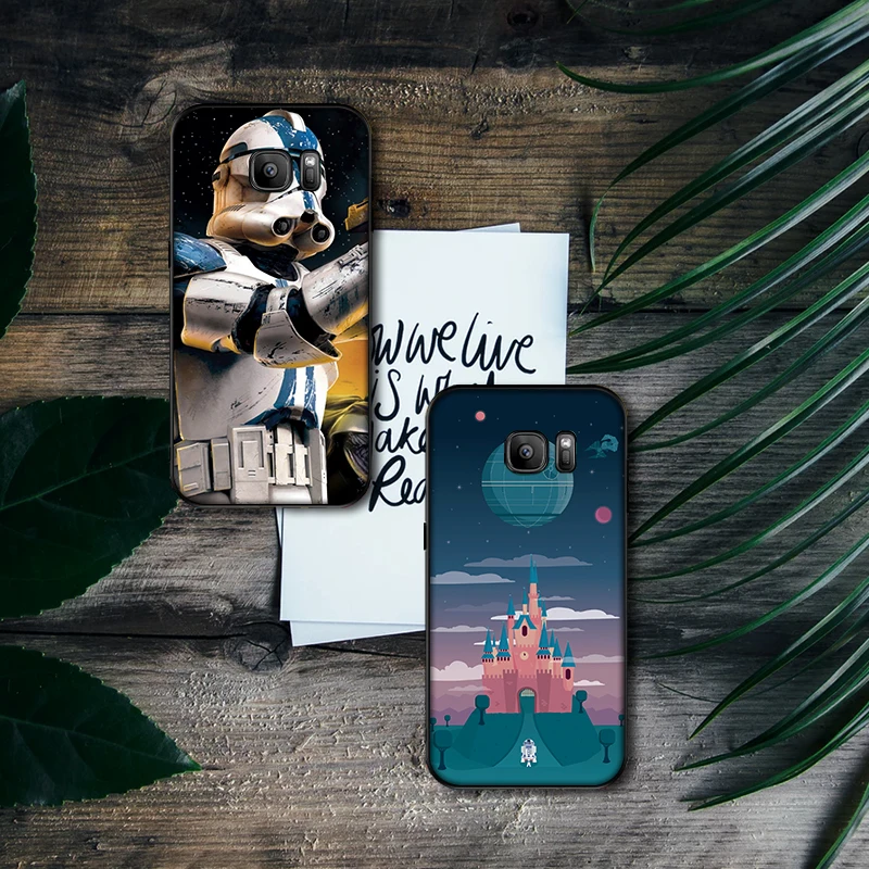 Мягкий силиконовый чехол для телефона YODA с мультяшным роботом samsung Galaxy S6 S8 Edge S7 S9