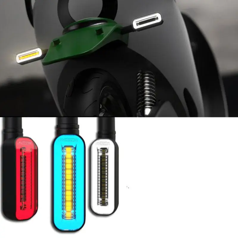 

2pcs Led Motorcycle Turn Signal Highlight Daytime Running Lights Currency Motocross Signal Lights Motorcycle Accessories