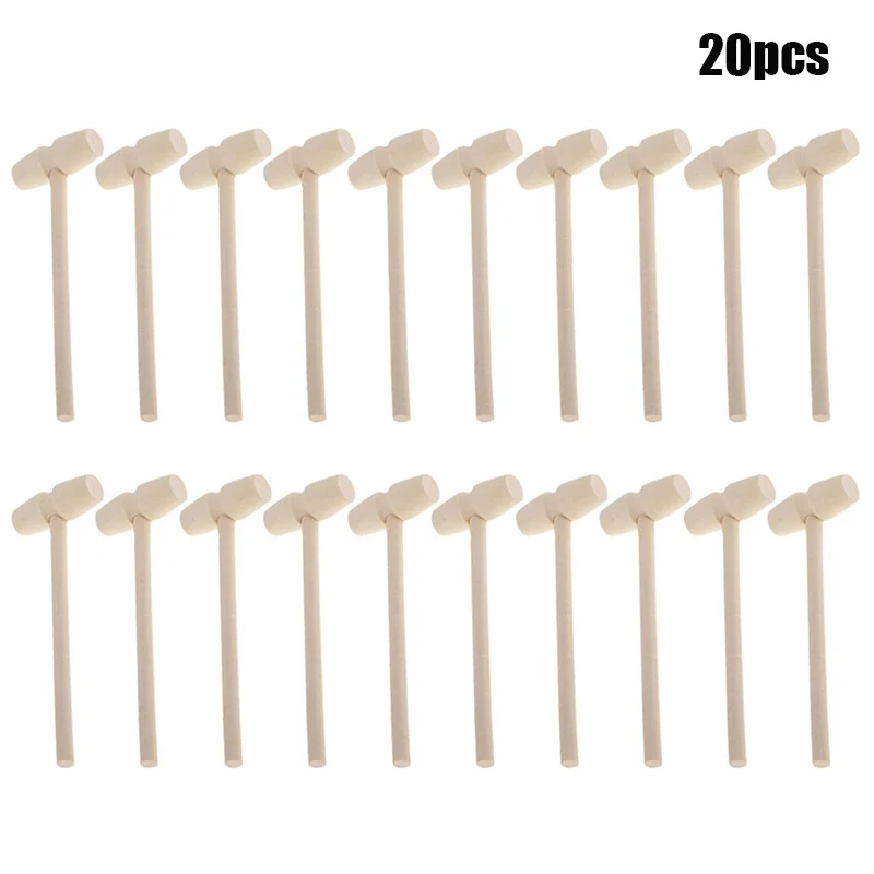 20 шт. мини деревянный молоток мячи игрушка шарик сменный краб крабы крекеры для