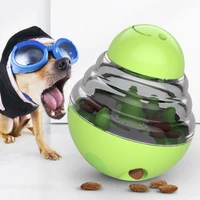 hot sales dog cat food treat ball toy pet shaking leakage slow food feeder container puppy bowl pet tumbler iq training toys