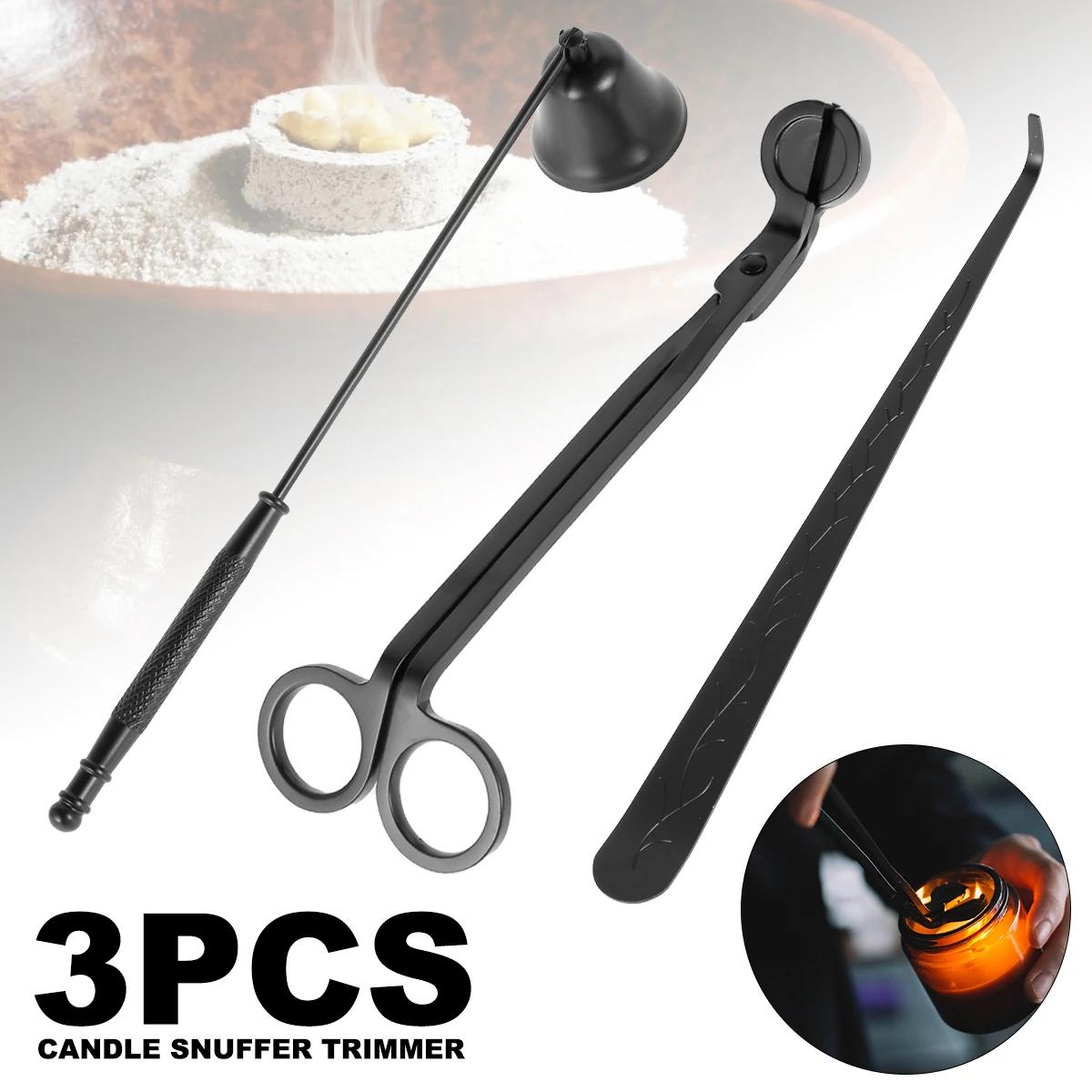 3 шт. свеча триммер для фитилей уютная фитиль из нержавеющей стали инструменты