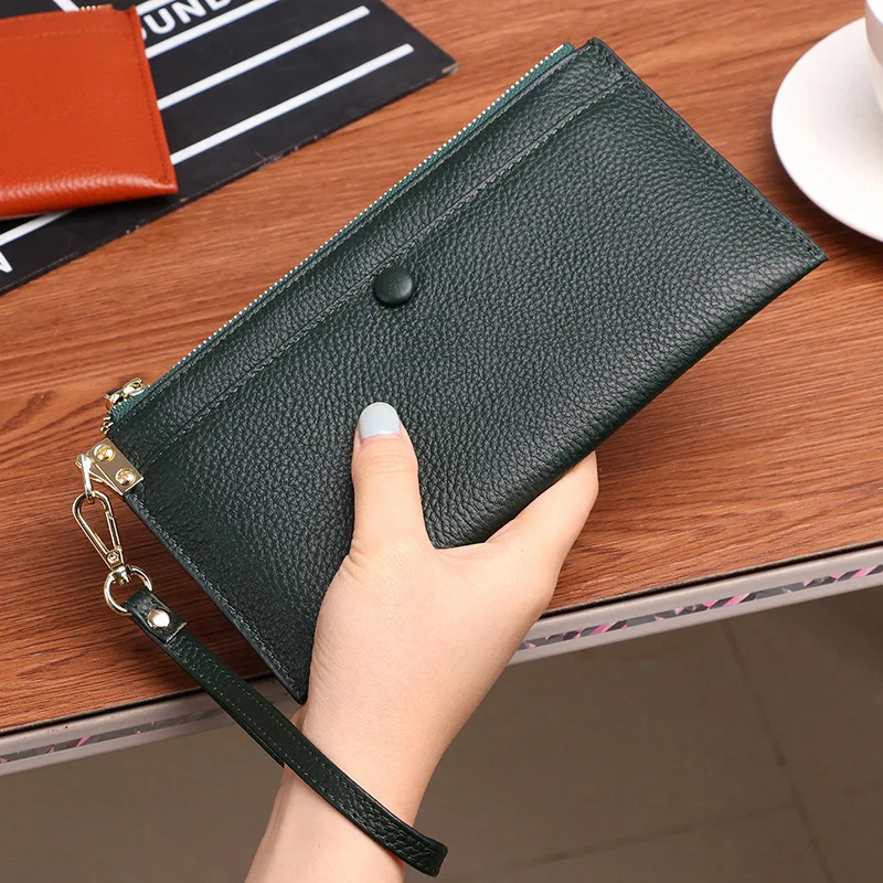 2019 новый кошелек длинный женский кожаный многофункциональный простой на молнии