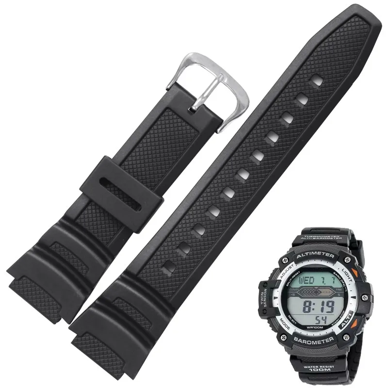 

Seiko Rubber Strap 18mm Watchband High Quality Fashion For Casio AE-1000w AQ-S810W SGW-400H / SGW-300H Sport Strap For Men Wome