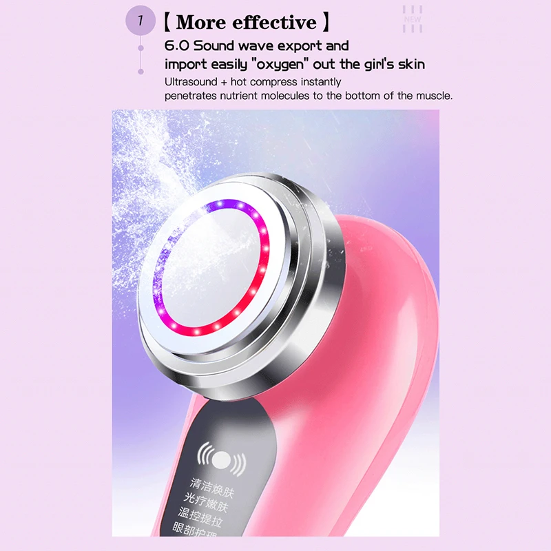 Новый ультразвуковой инструмент для омоложения микротоковых клеток лица с