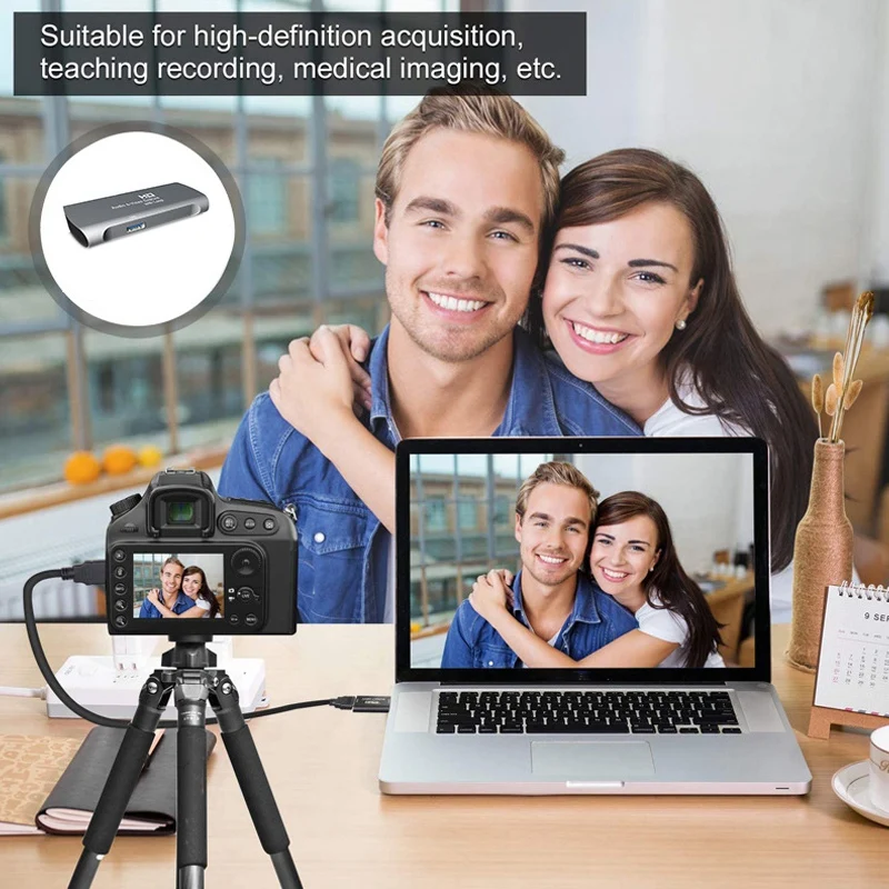 

HDMI-compatible HD Video Capture Card Support 4Kx2K Input 1080PHD Video Capture Card for Games, Meetings, Teaching Videos