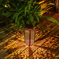 garland battery waterproof solar led light outdoor flickering flame lantern garland new year christmas lights landscape yard