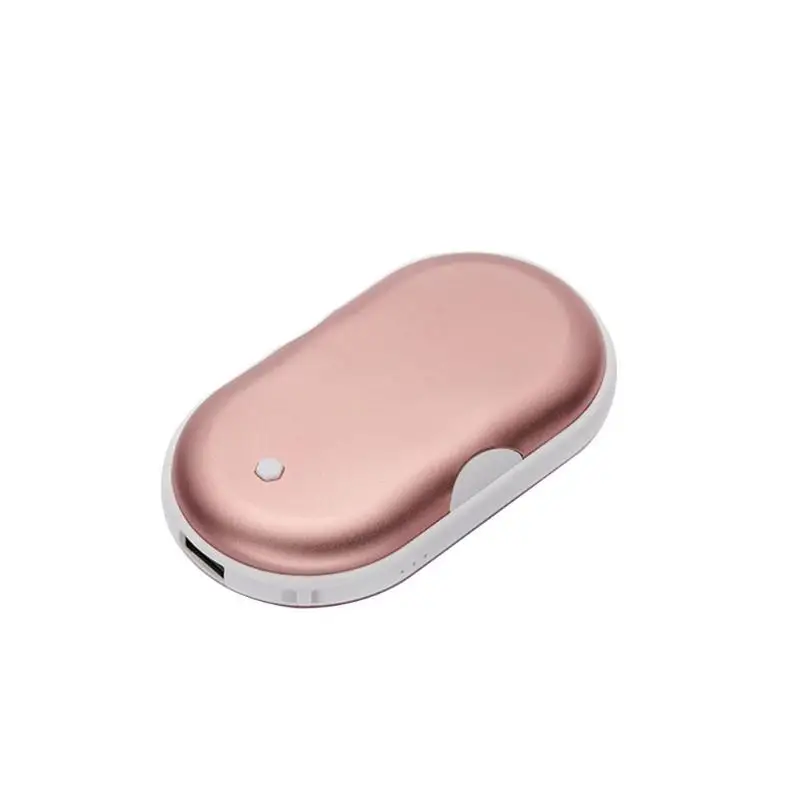 5 в электрический зимний грелка для рук с зарядкой от USB, галька, двухсторонний нагрев, мини, долговечный карманный внешний аккумулятор, 2 в 1