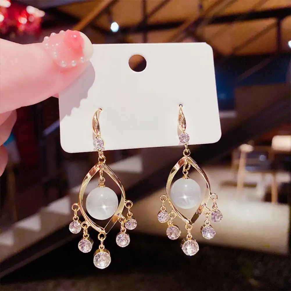 

All Match 1 Pair Unique Fashion Gold Color Multi-type Earrings Piercing Dangle Earrings Elegant for Women