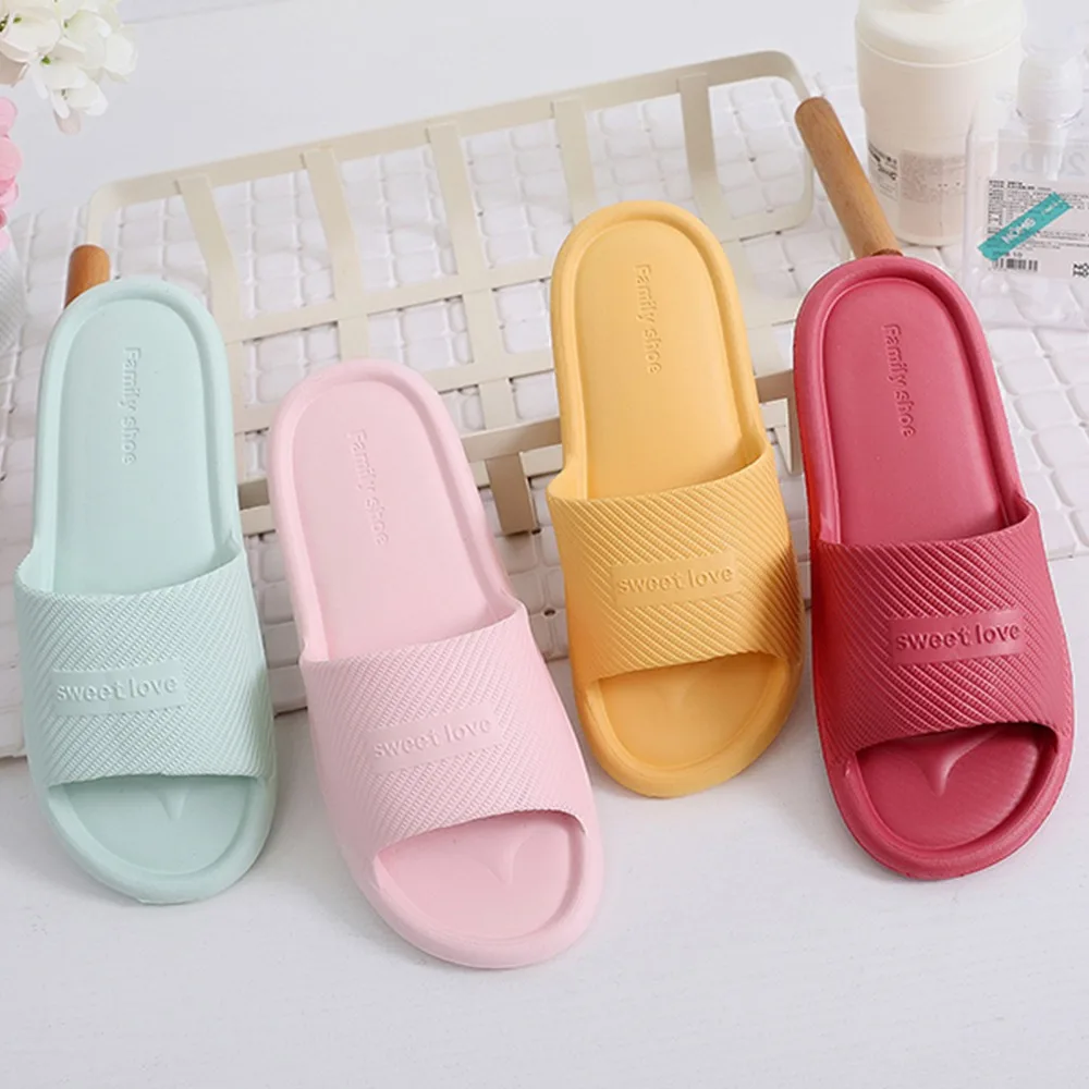 

2021Summer Slippers Women Casual MassageMen Beach Sandals Female Wedge Shoes Striped Lady Room Slippers Couple slippers