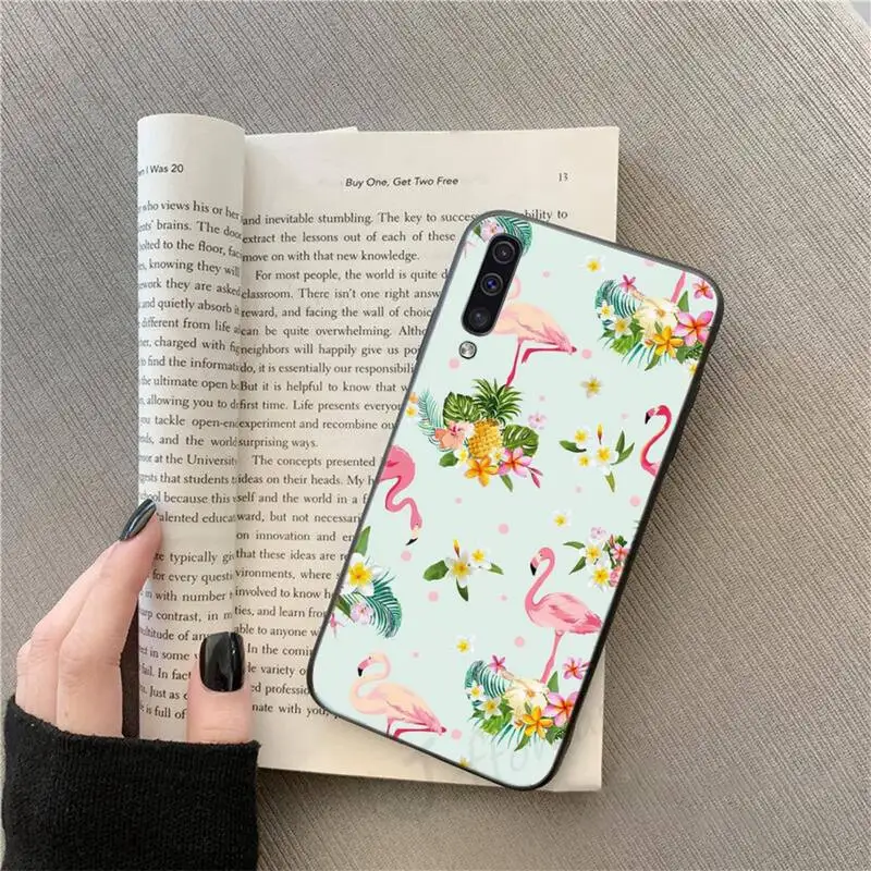 

Fashion Flamingo Animal pink Phone Case For Samsung galaxy S 9 10 20 A 10 21 30 31 40 50 51 71 s note 20 j 4 2018 plus