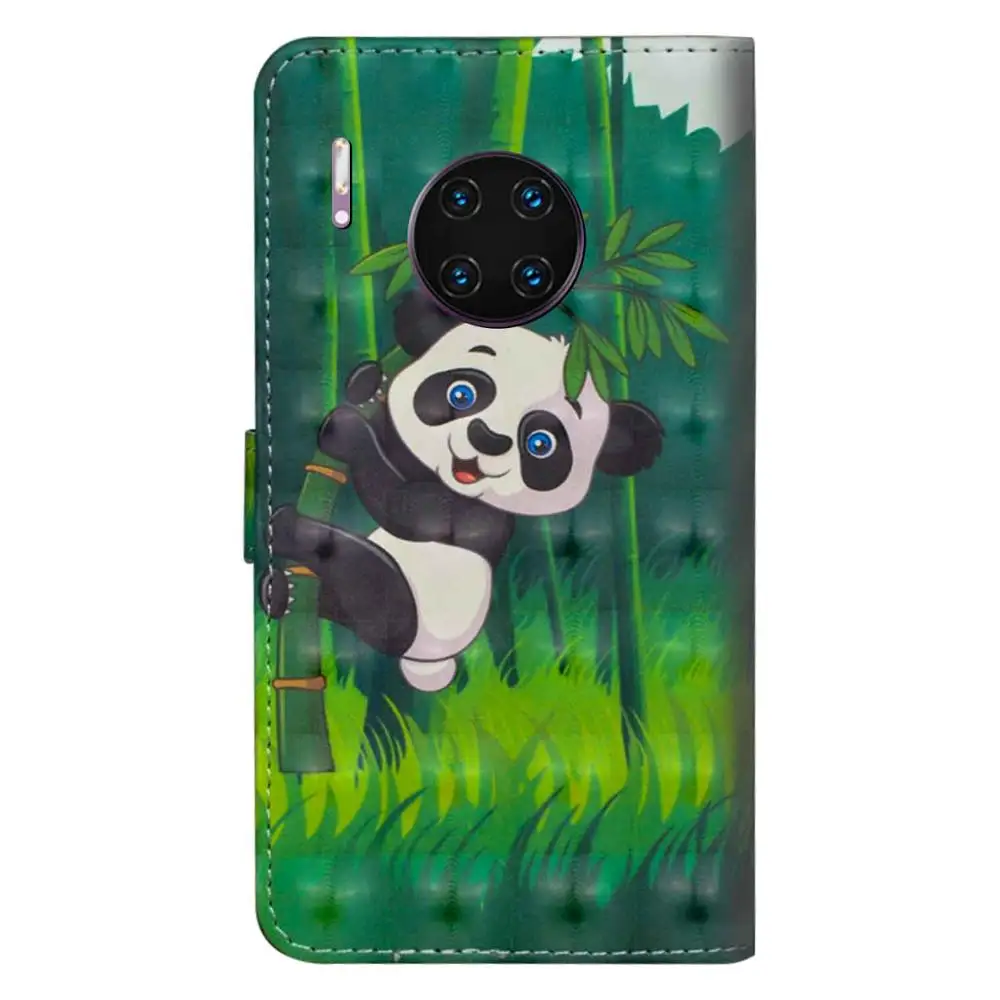 Чехол книжка с 3D рисунком для Huawei Honor 20 Lite Pro 9X Mate 30 роскошный чехол бумажник P20 2019