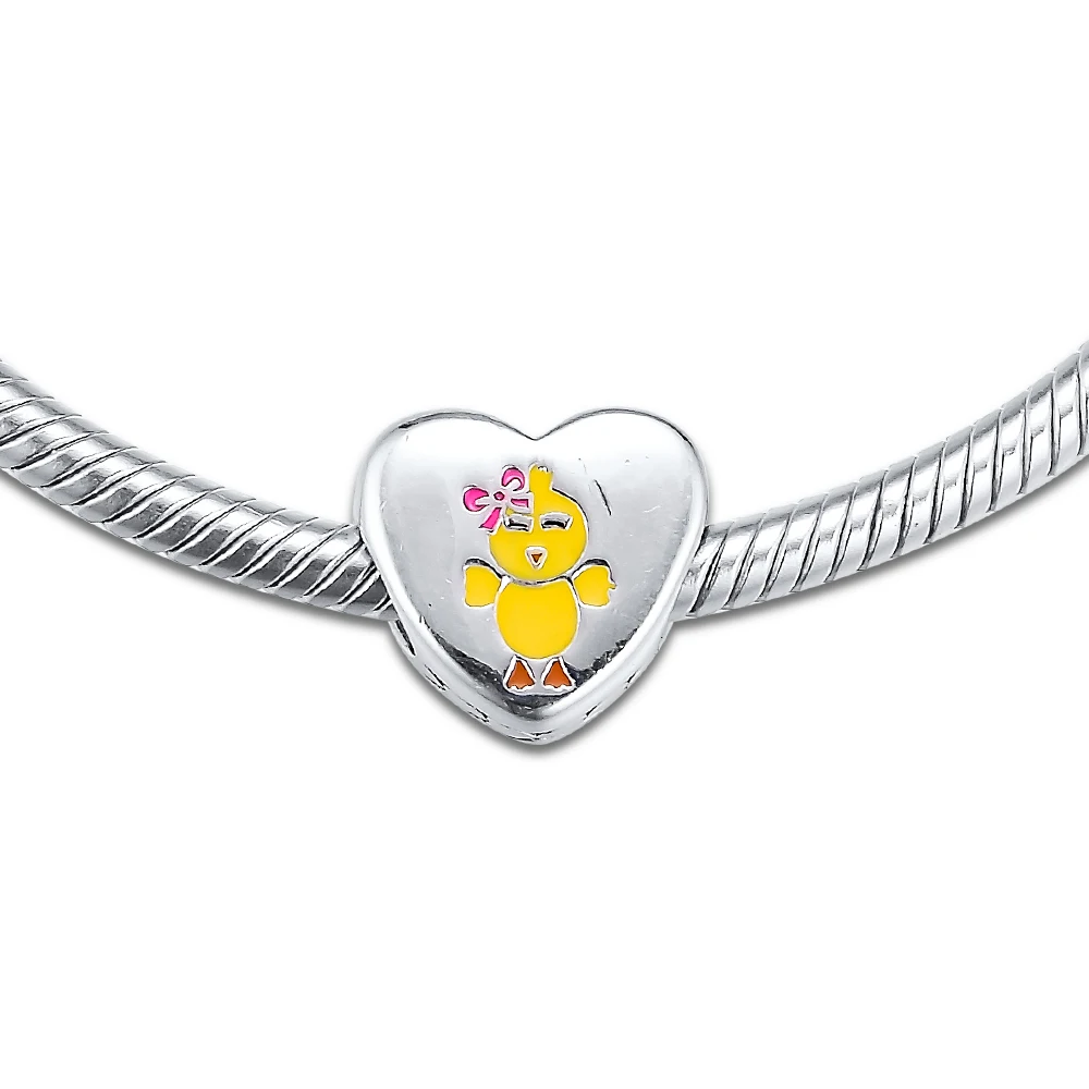 CKK My Favorite Chick Charms 925 Fit Pandora Браслеты из стерлингового серебра Шарм бусины для бусина для изготовления украшений Bijoux