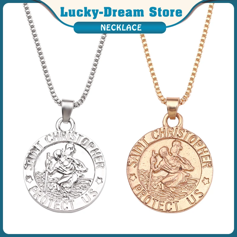 Цепочка с изображением Иисуса Христа ожерелья святой Кристофер защита США