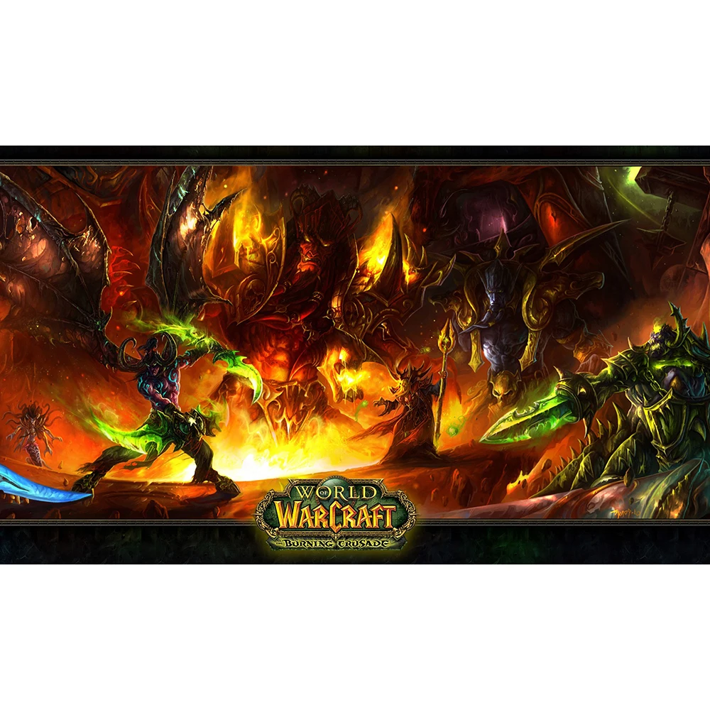 Настольная подставка лучшего качества толщиной 2 мм игровой коврик WOW burn Crosade