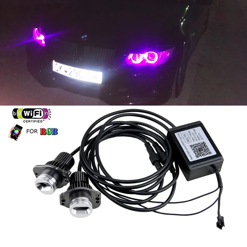 WIFI RGB E90 E91 светодиодные габаритные огни глаза ангела для Bmw 3 серии 2005 2008