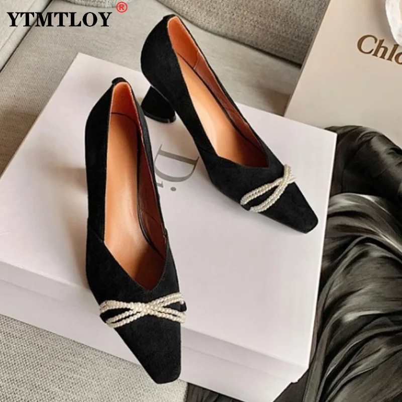 

Женские туфли на высоком каблуке, из натуральной кожи