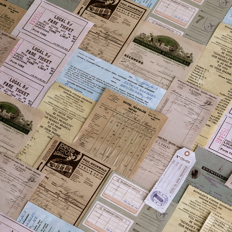 30 листов/партия купон в ретро стиле лист нот материал бумага журнал планировщик