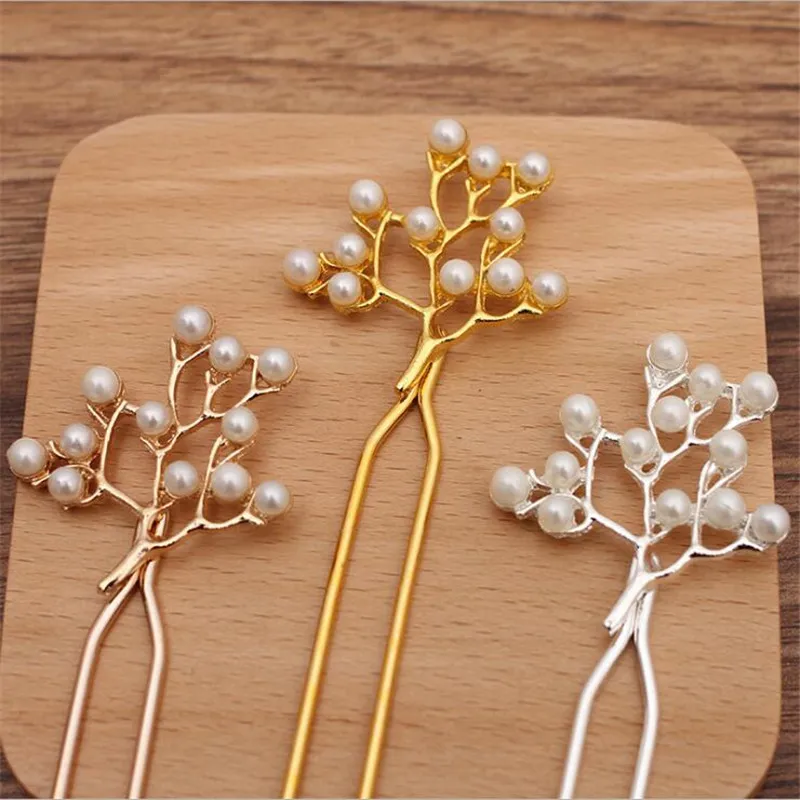 

SIXTY TOWFISH 1 Piece DIY Jewelry Accessories flower 37*40mm Length 125mm Metal Ancient Retro Style Materials Flower Hairpin