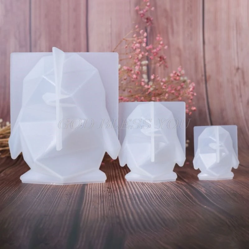 Хрустальный эпоксидная смола Форма 3D Пингвин кулон литье силиконовая форма