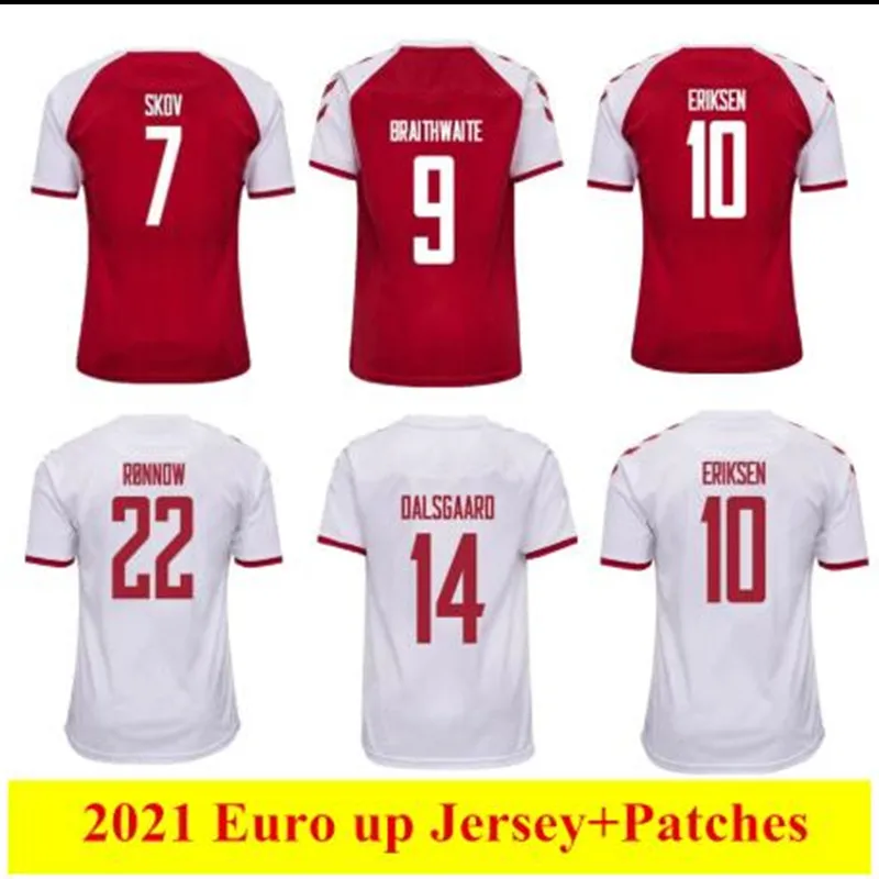 

2021 2022 Denmark shirt 21 22 dinamarca camisetas Eriksen HOjbjerg Home Away Top Thai National Shirt