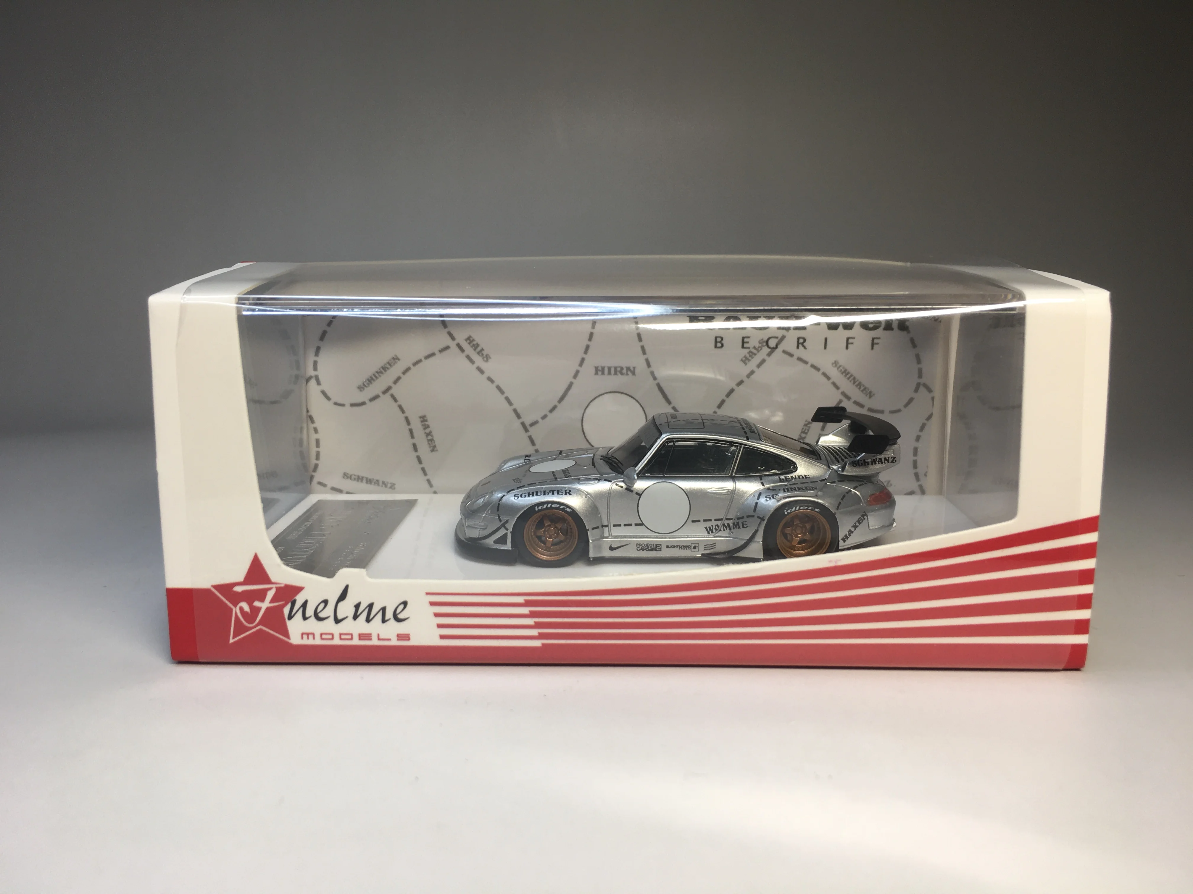 

Fuelme 1/64 RWB 993 Silver Phantom Resin Model Car Collection Limited