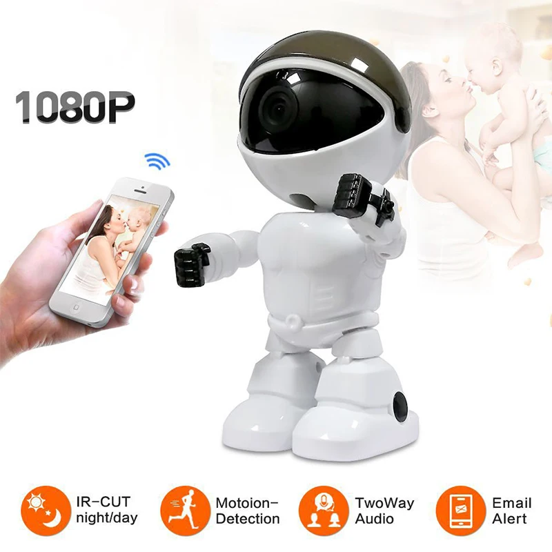 

Robot Camera IP Camera WiFi Smart Home Security 1080P Cloud Intelligent Auto Tracking Motion Detectio Wireless CCTV Surveillance