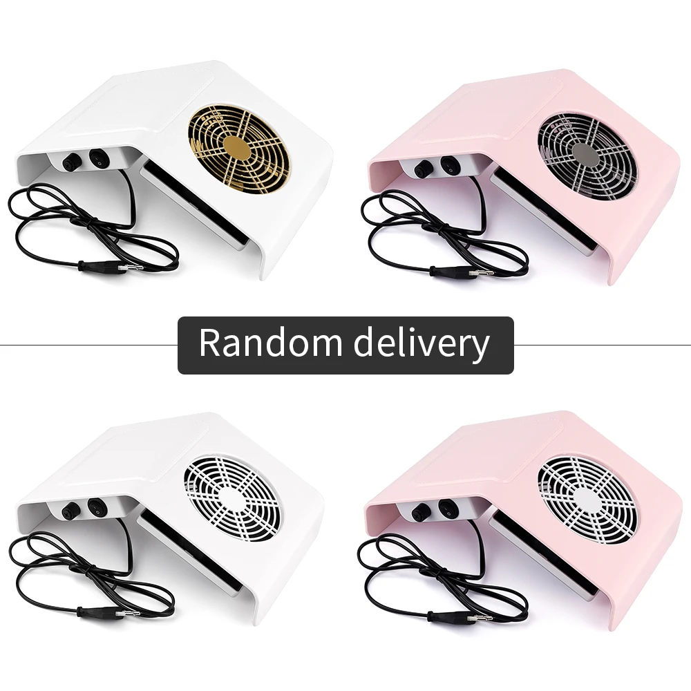 

40W Nail Suction Dust Collector Fan Strong Nail Vacuum Cleaner Manicure Machine with 2 Collecting Bags Salon Nail Art Tools