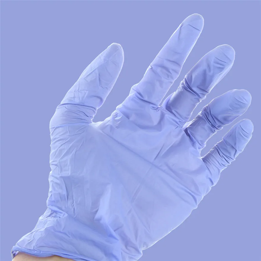 100 шт одноразовые латексные перчатки водонепроницаемые без масла и не вредят