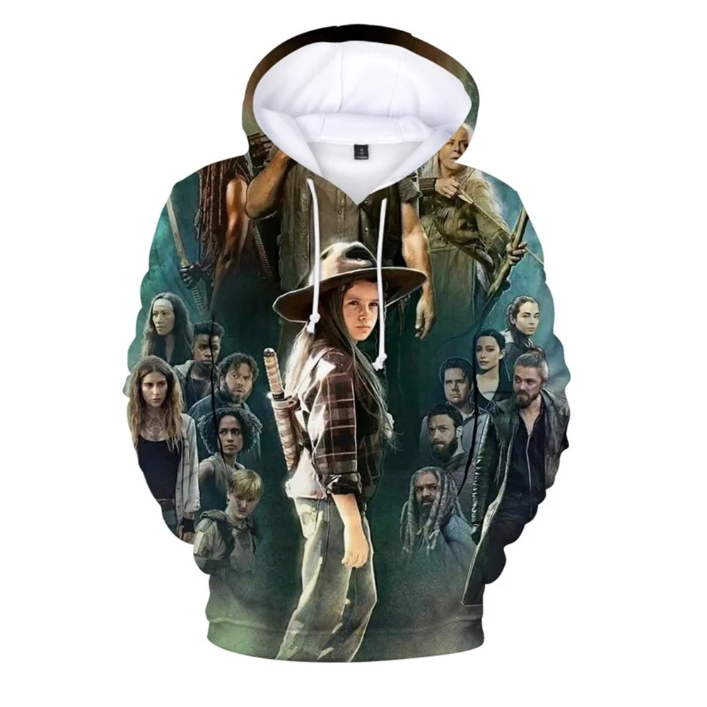 

Funny Women Autumn Winter Hooded Sweatshirts Hip Hop Streetwear Oversized 2020 Horror TV Drama The Walking Dead 3D Print Hoodies