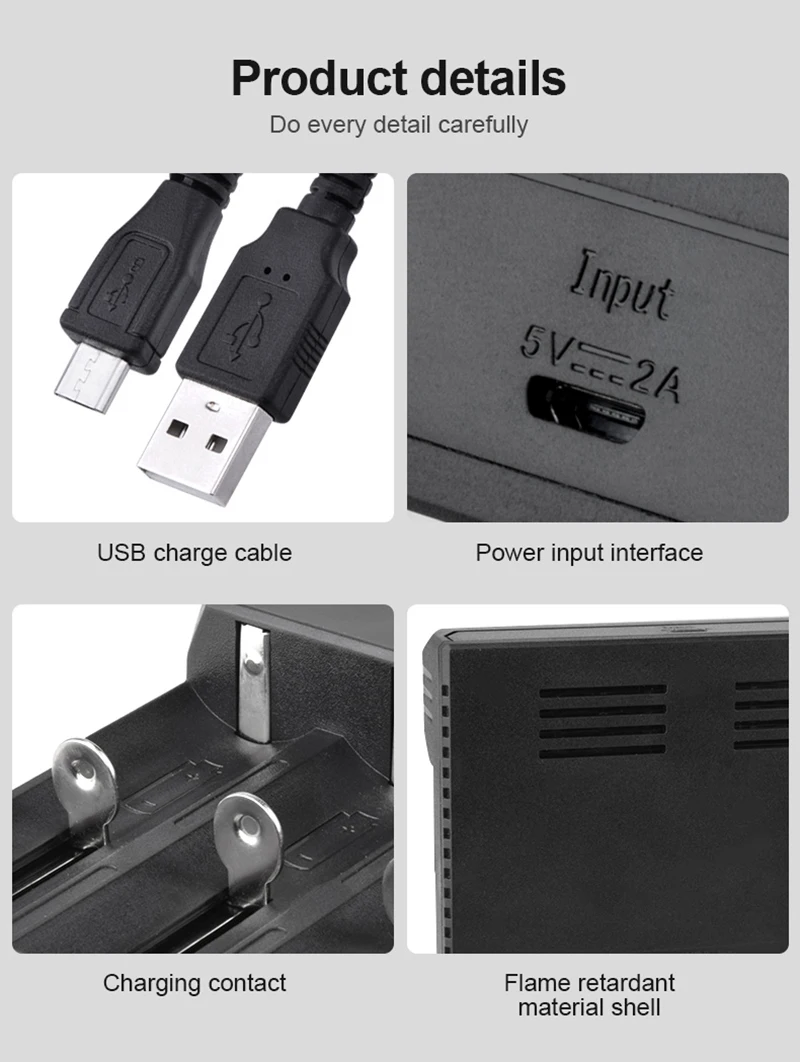 PHOMAX 4 слота 18650 MC4 светодиодный умный дисплей для быстрой зарядки аккумуляторов