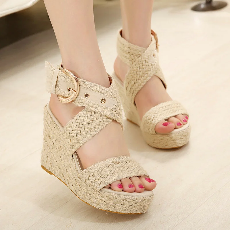 Новинка Летние сандалии гладиаторы женские эспадрильи с перекрестными