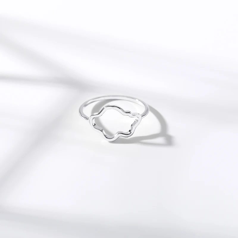 2019 индивидуальное кольцо с неравномерным узором Золотое из розового золота