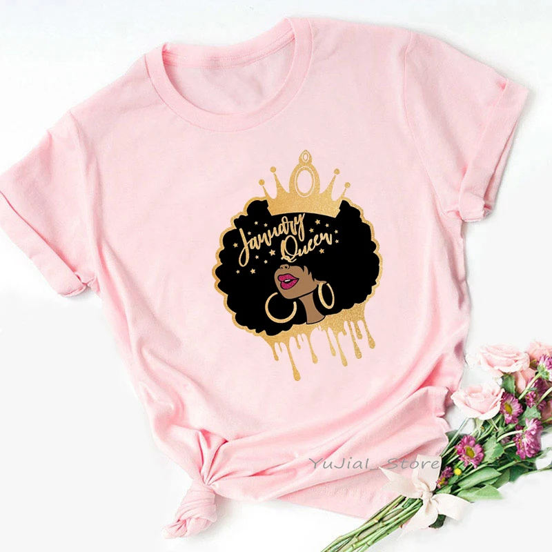 Футболка женская с графическим принтом Королева черная рубашка рыба Водолей