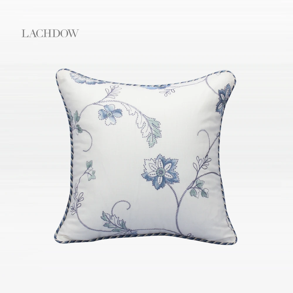 Lachdow бежевый фиолетовый цветок простая и элегантная домашняя наволочка 45x45 см