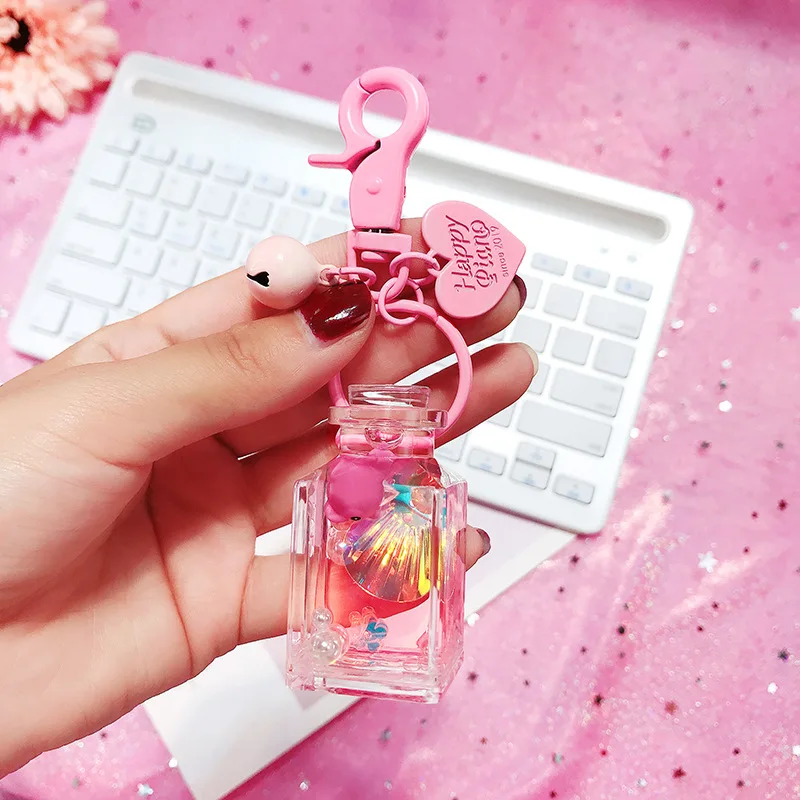 Кукла морская рыба блестящий брелок с зыбучим песком плавающая жидкость для