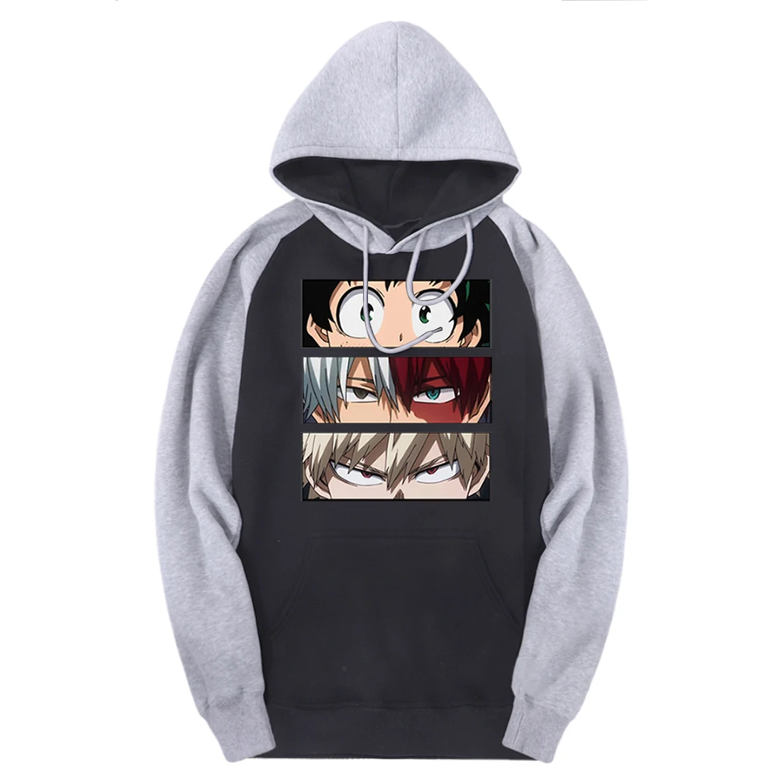 

Winter My Hero Academy Hoodies Mens Sweatshirts Raglan Hooded Casual Printed Clothing Harajuku Fall Male Long Sleeve Hoody Homme