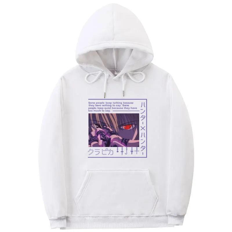 Anime Hunter X Men Women Pullovers Hoodies Sweatshirts Killua Zoldyck Devil Eye Print Hoody Streetwear Tops | Мужская одежда